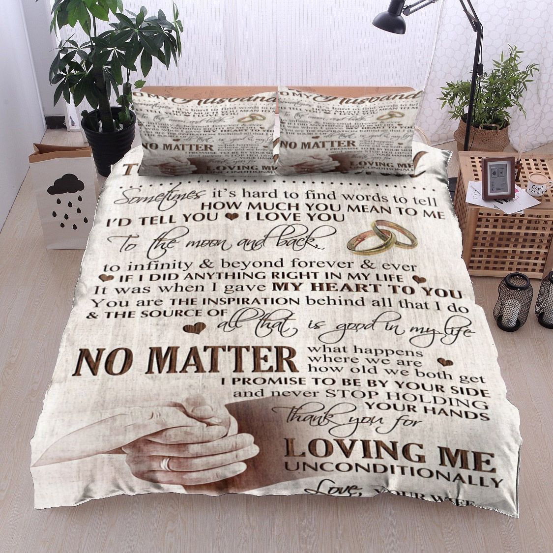 Family To My Husband Bedding Set