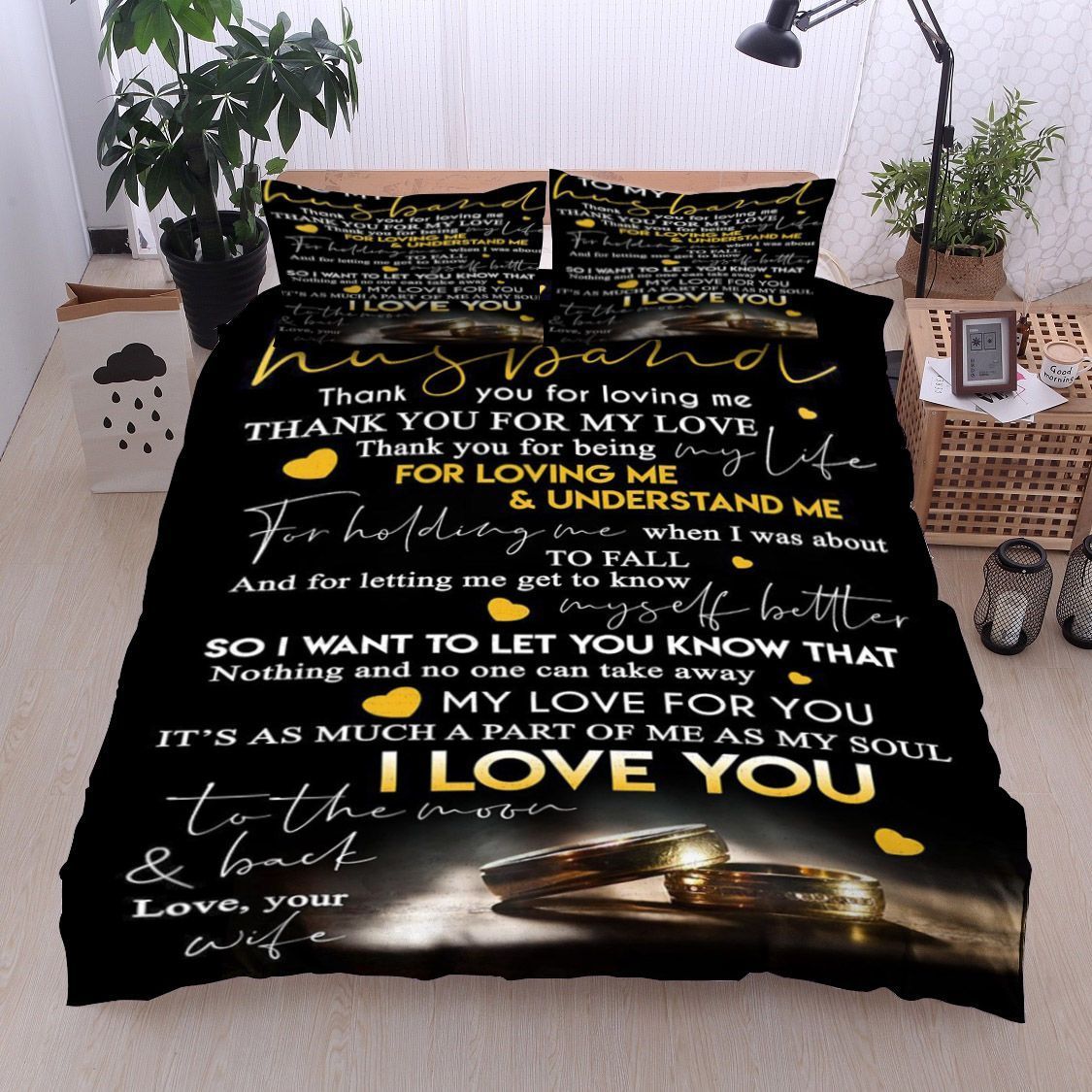 Family To My Husband Bedding Set