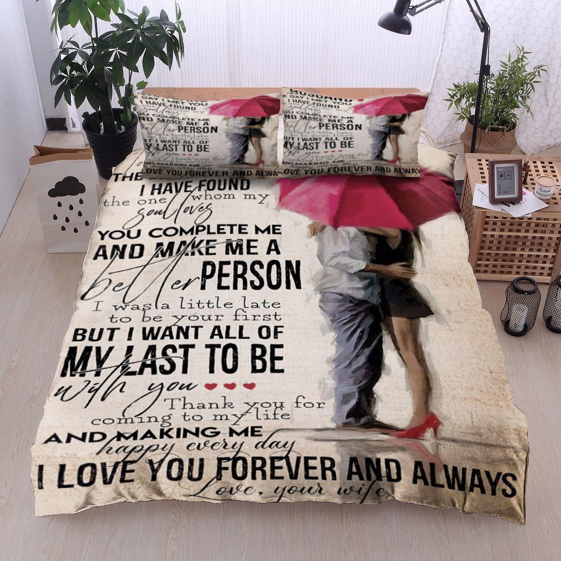 Family To My Husband Bedding Set