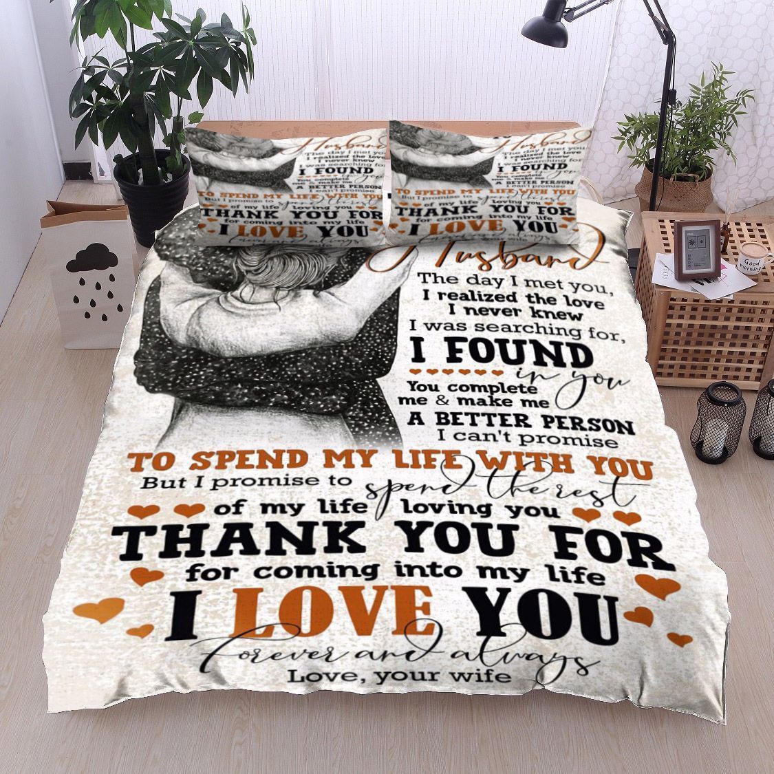 Family To My Husband Bedding Set