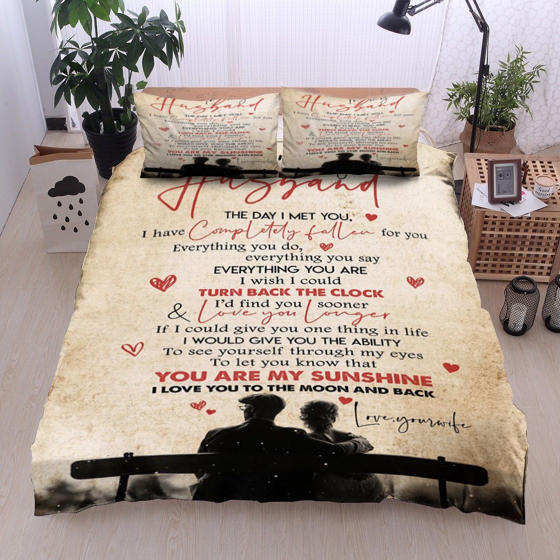 Family To My Husband Bedding Set