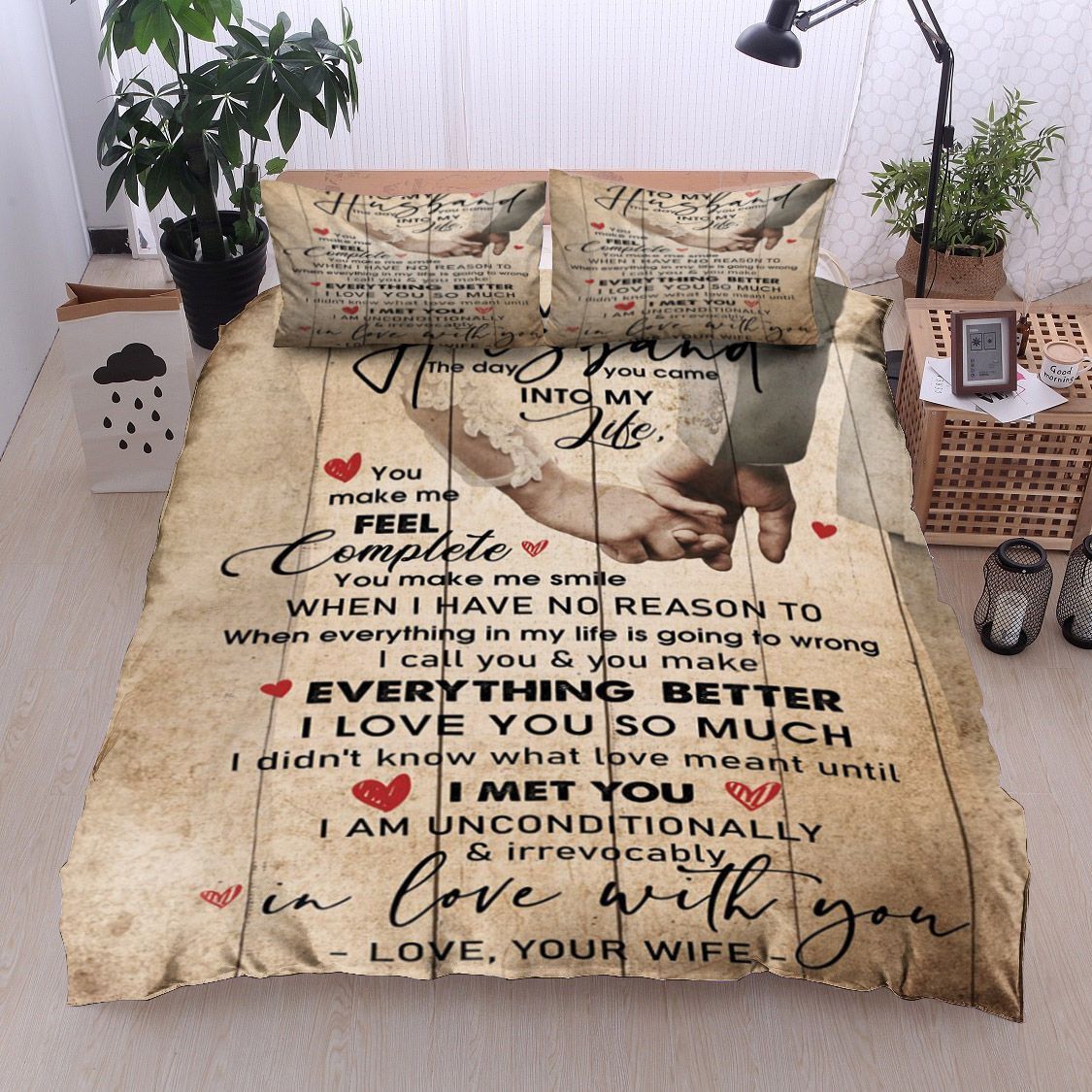 Family To My Husband Bedding Set