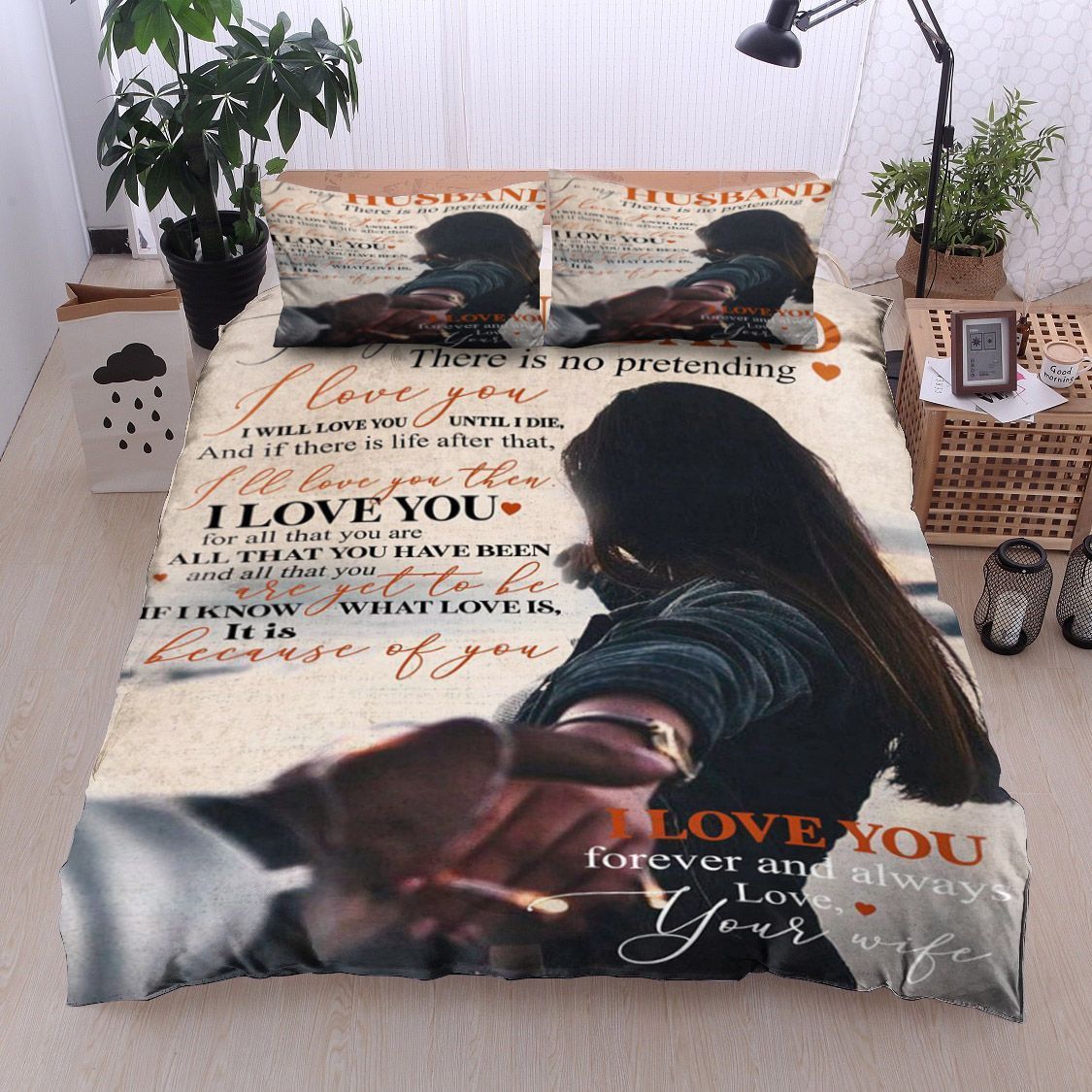 Family To My Husband Bedding Set
