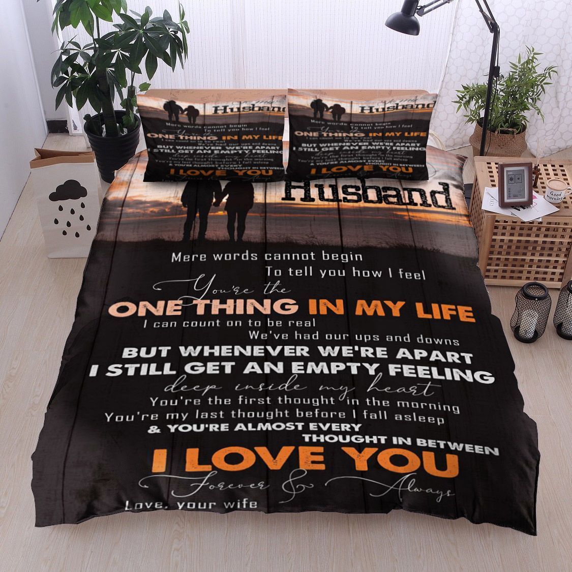 Family To My Husband Bedding Set