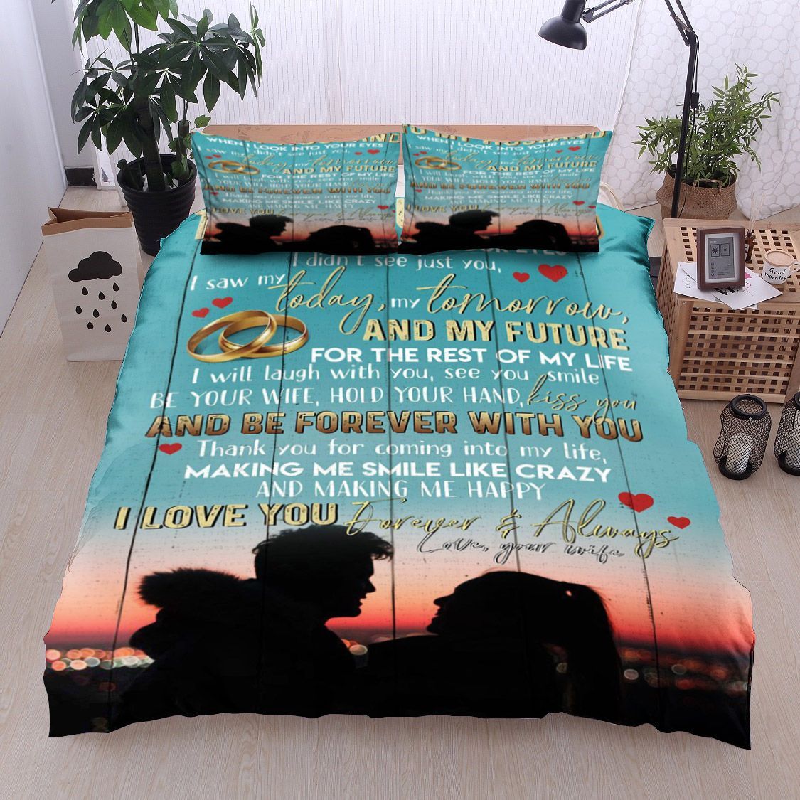 Family To My Husband Bedding Set