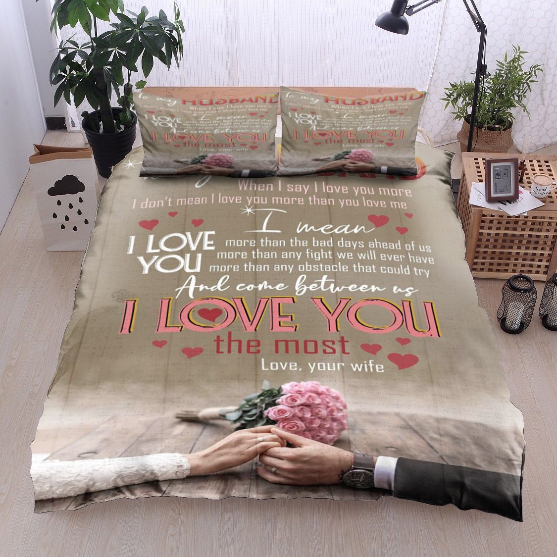 Family To My Husband Bedding Set