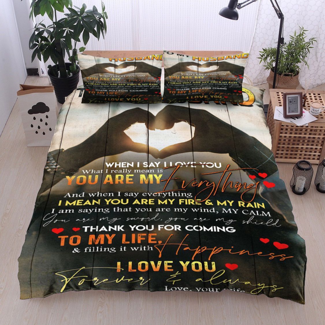 Family To My Husband Bedding Set