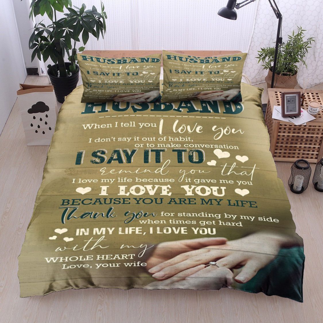 Family To My Husband Bedding Set