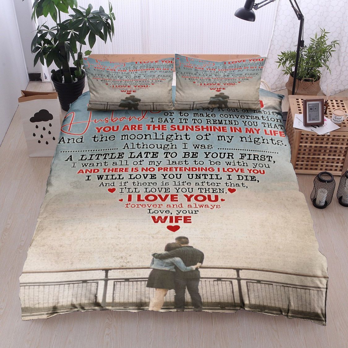 Family To My Husband Bedding Set