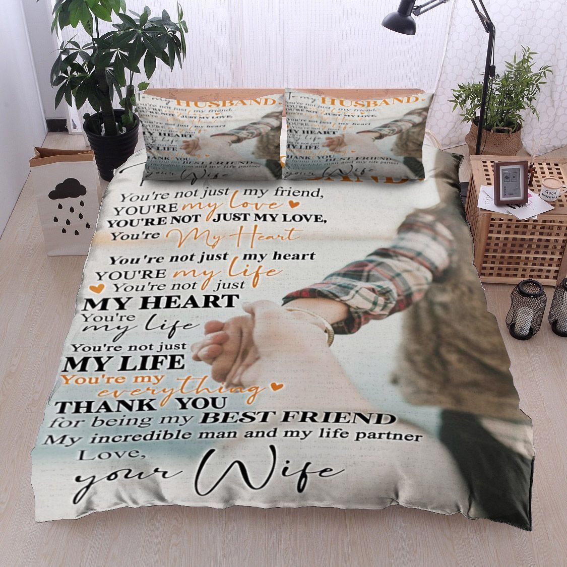 Family To My Husband Bedding Set