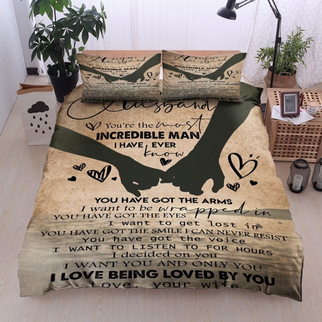 Family To My Husband Bedding Set