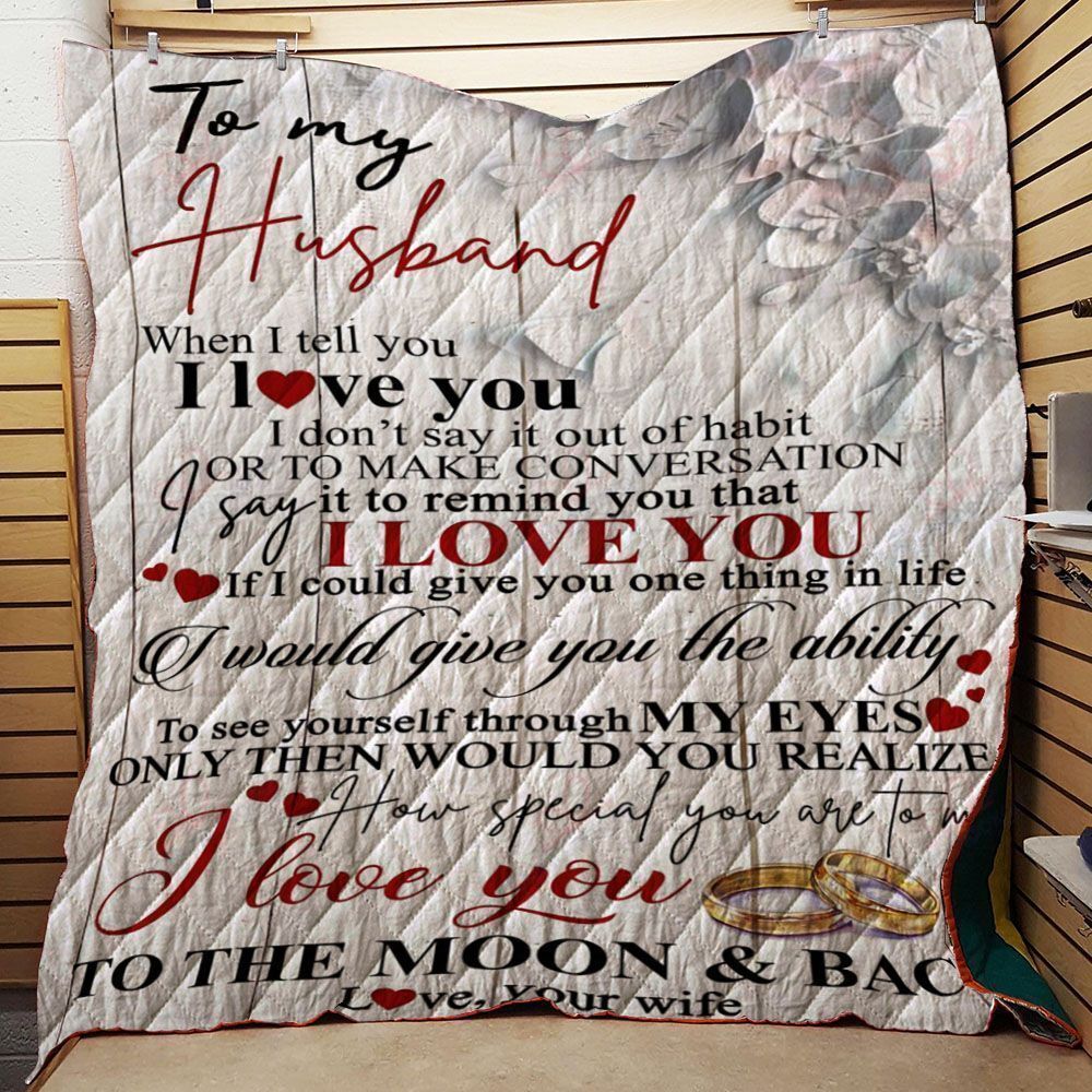 Family To My Husband NC2111672CL Quilt Blanket