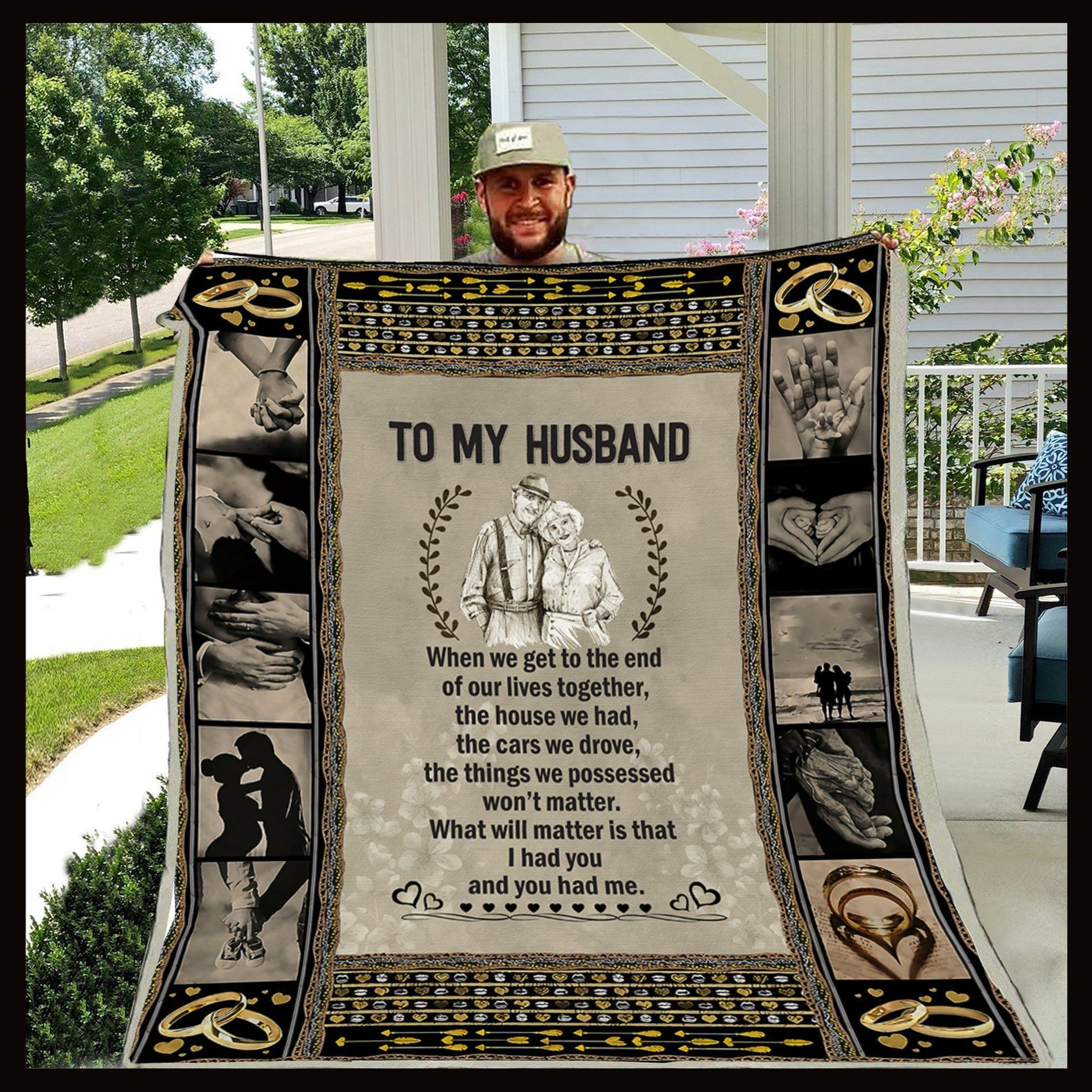 Family To My Husband When We Get Sherpa Fleece Blanket