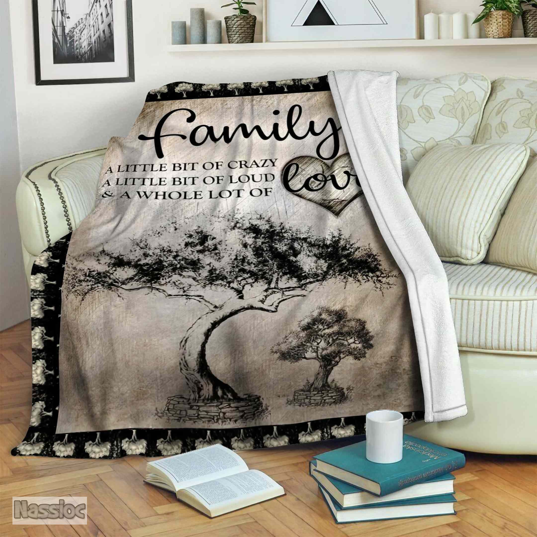 Family Tree Of Life Fleece Blanket