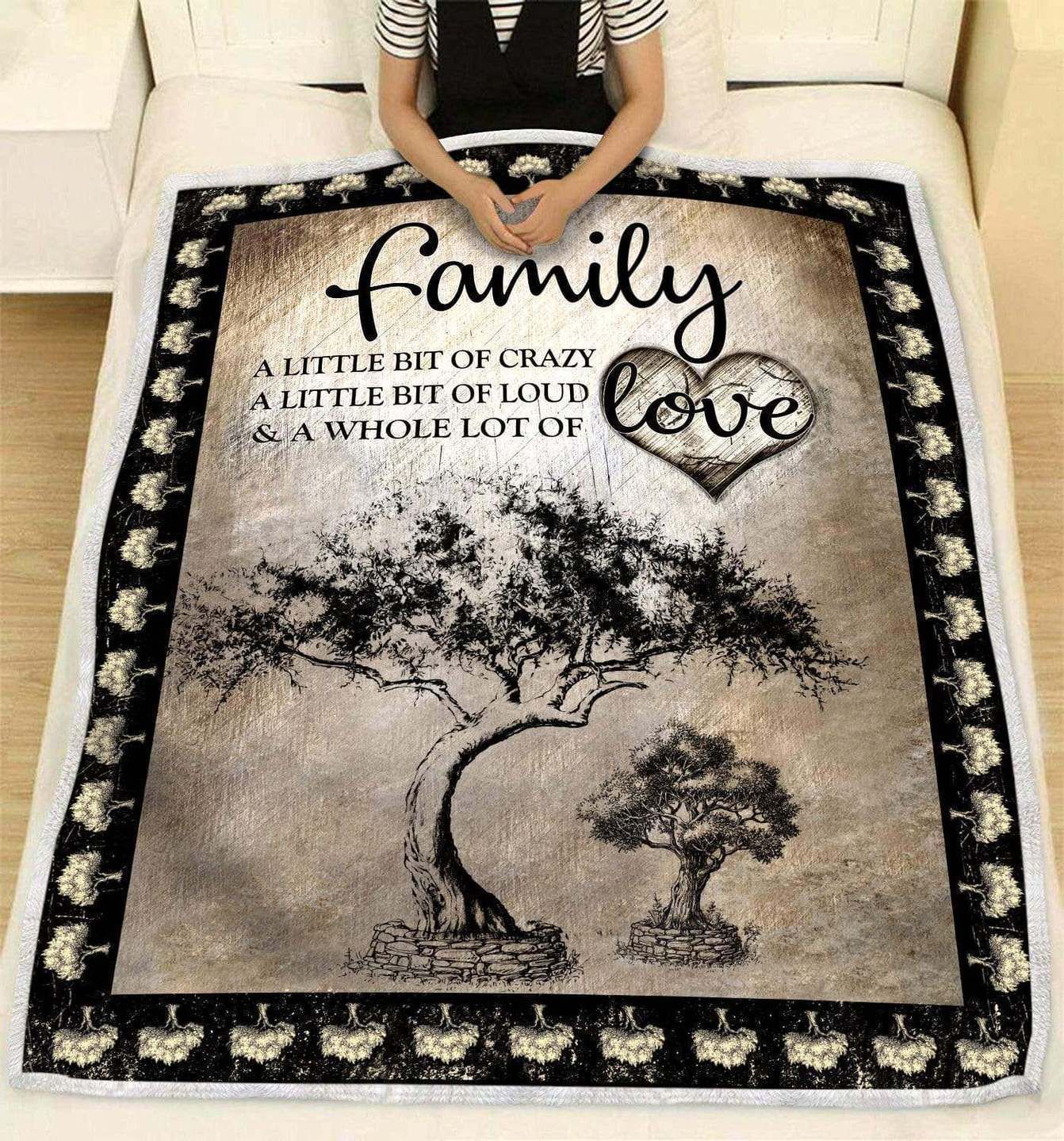 Family Tree Of Life Sherpa Fleece Blanket