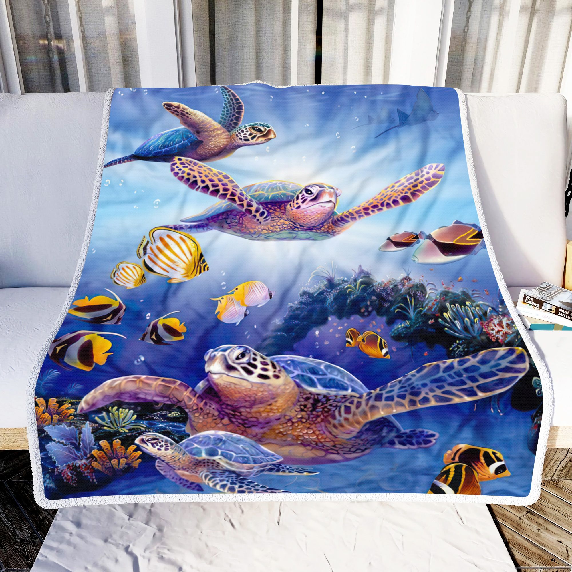 Family Turtles Fleece Blanket