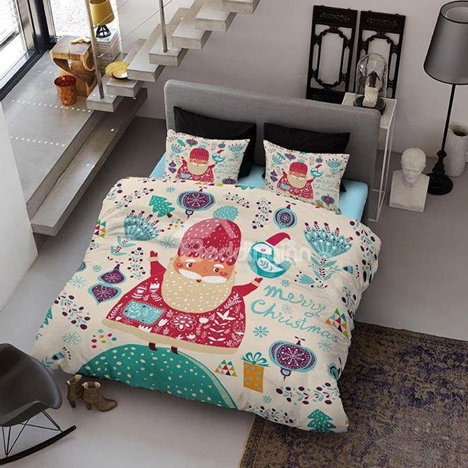 Fancy Christmas Santa Bedding Set
