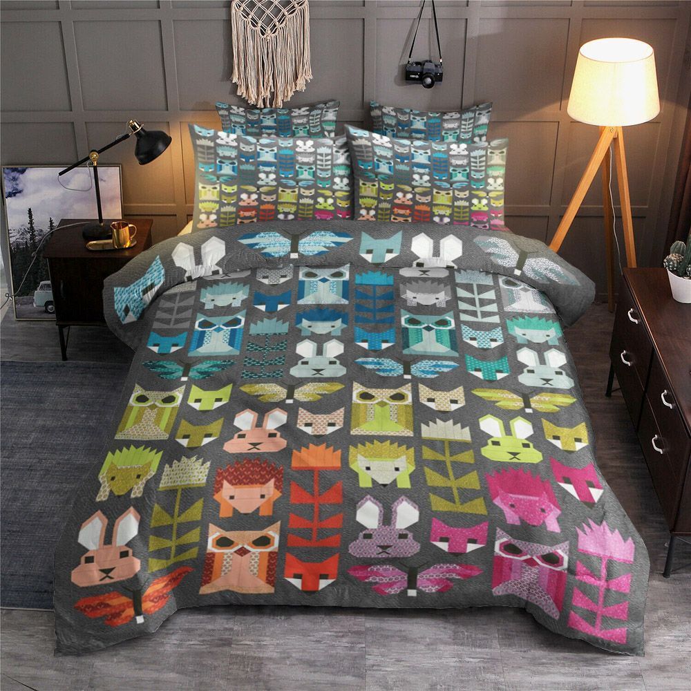 Fancy Forest Animals Bedding Set