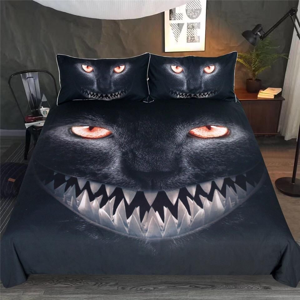 Fanged Cat Bedding Set