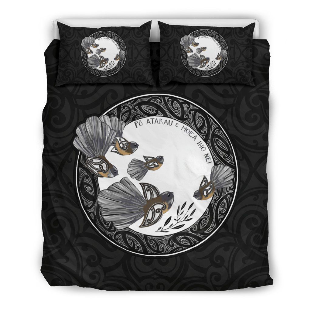 Fantail Of New Zealand Maori Bedding Set