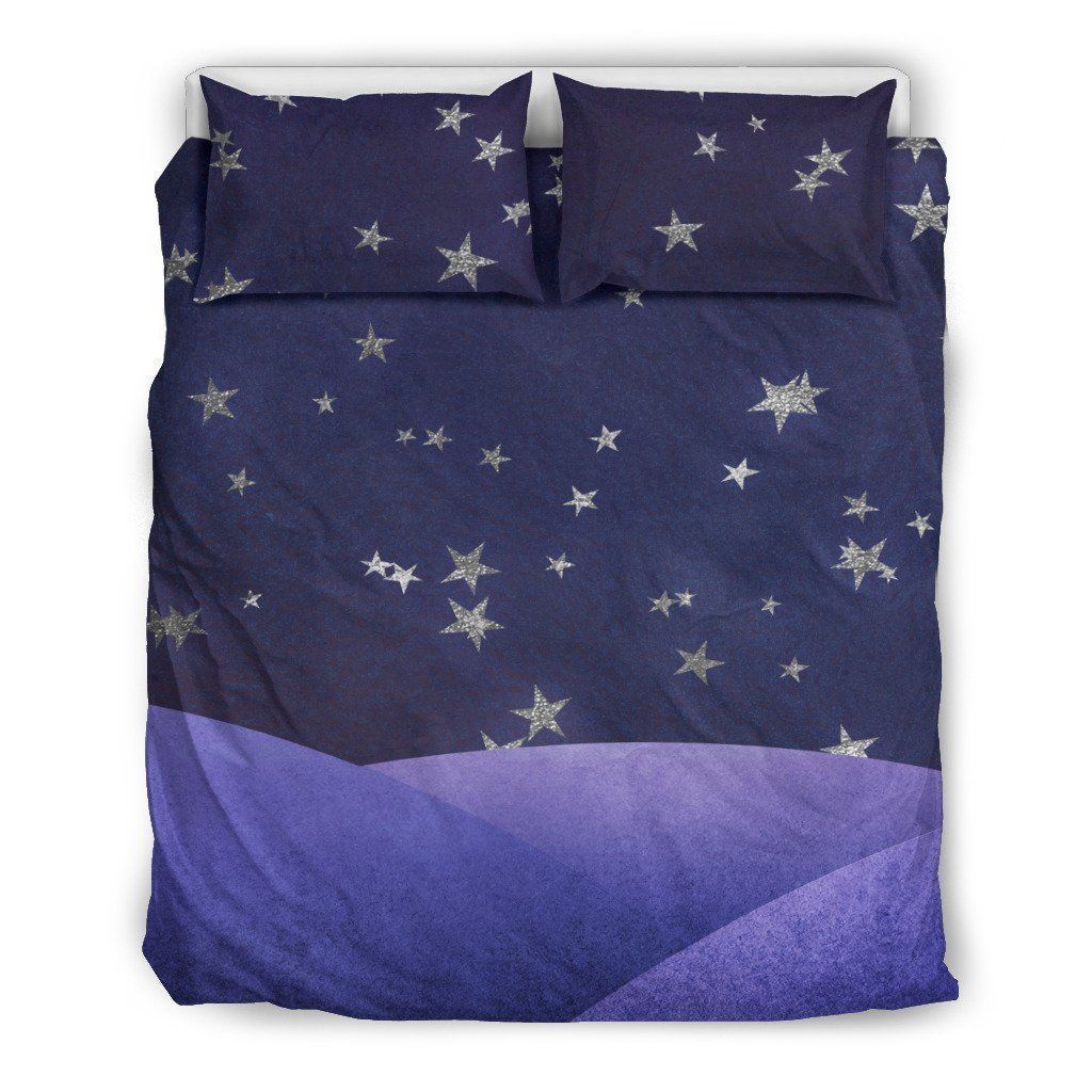 Fantasy Night Sky Purple Bedding Set