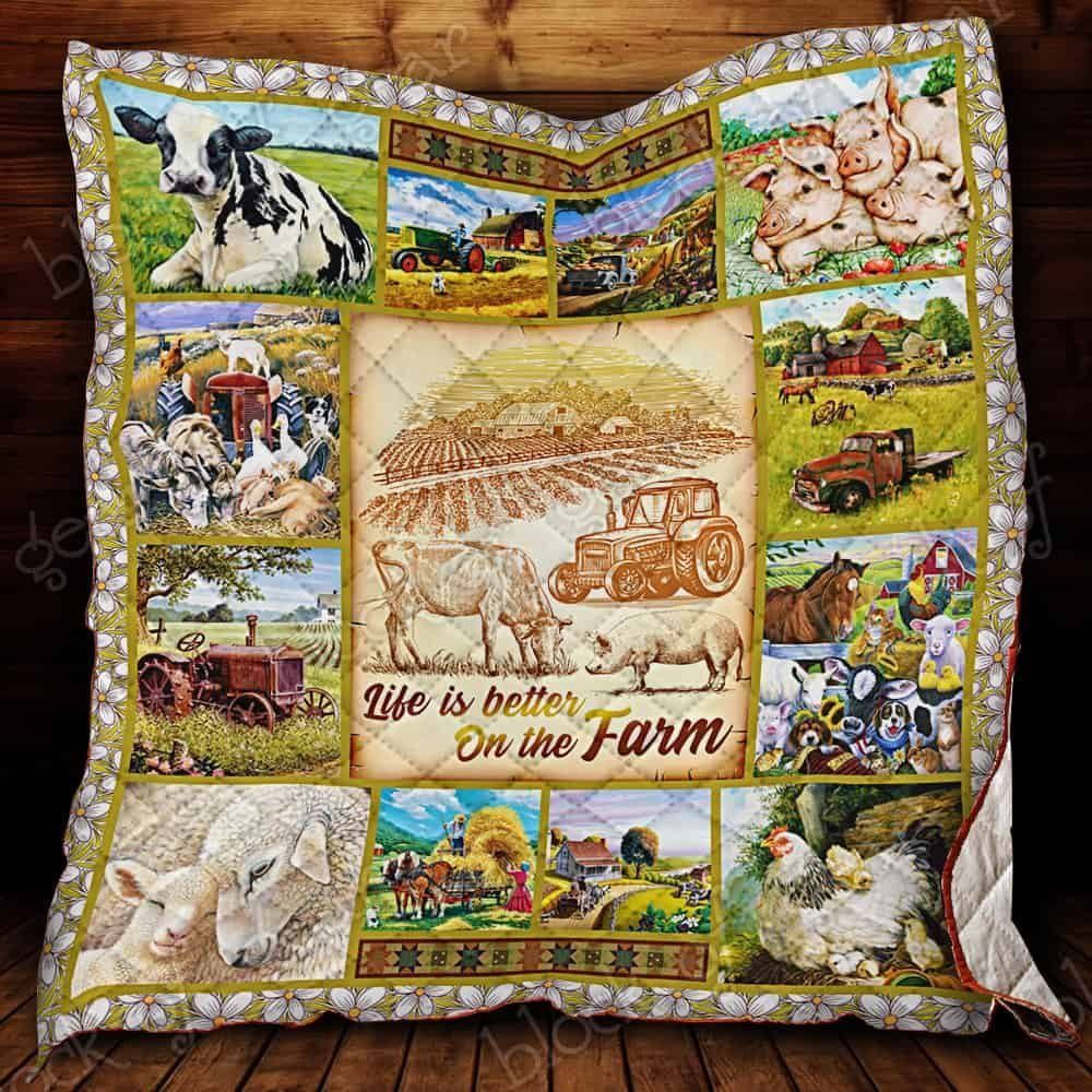 Farm Animal CL19100296MDQ Quilt Blanket
