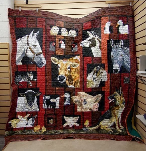Farm Animal In Farm GS-CL-DT2906 Quilt Blanket