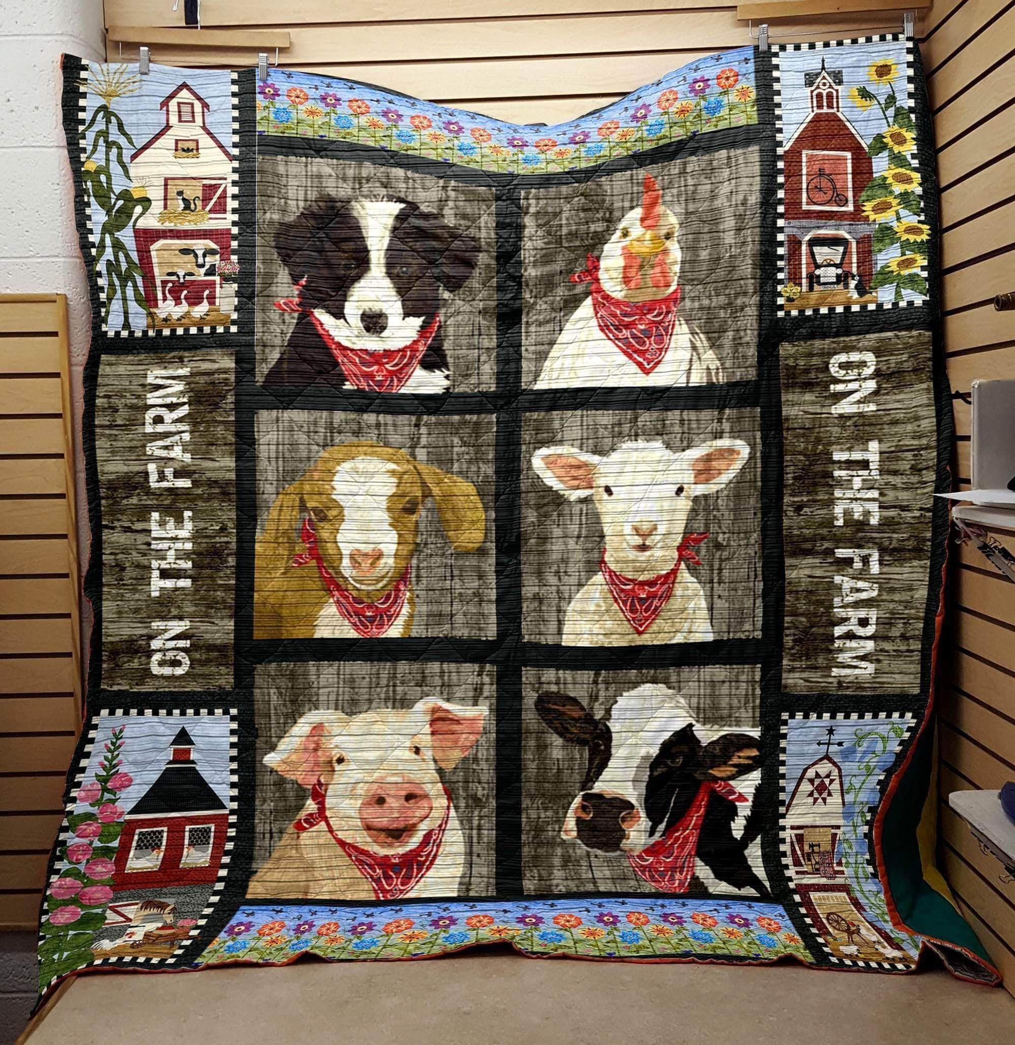 Farm Animal In Farm Quilt Blanket DHC31121008TD