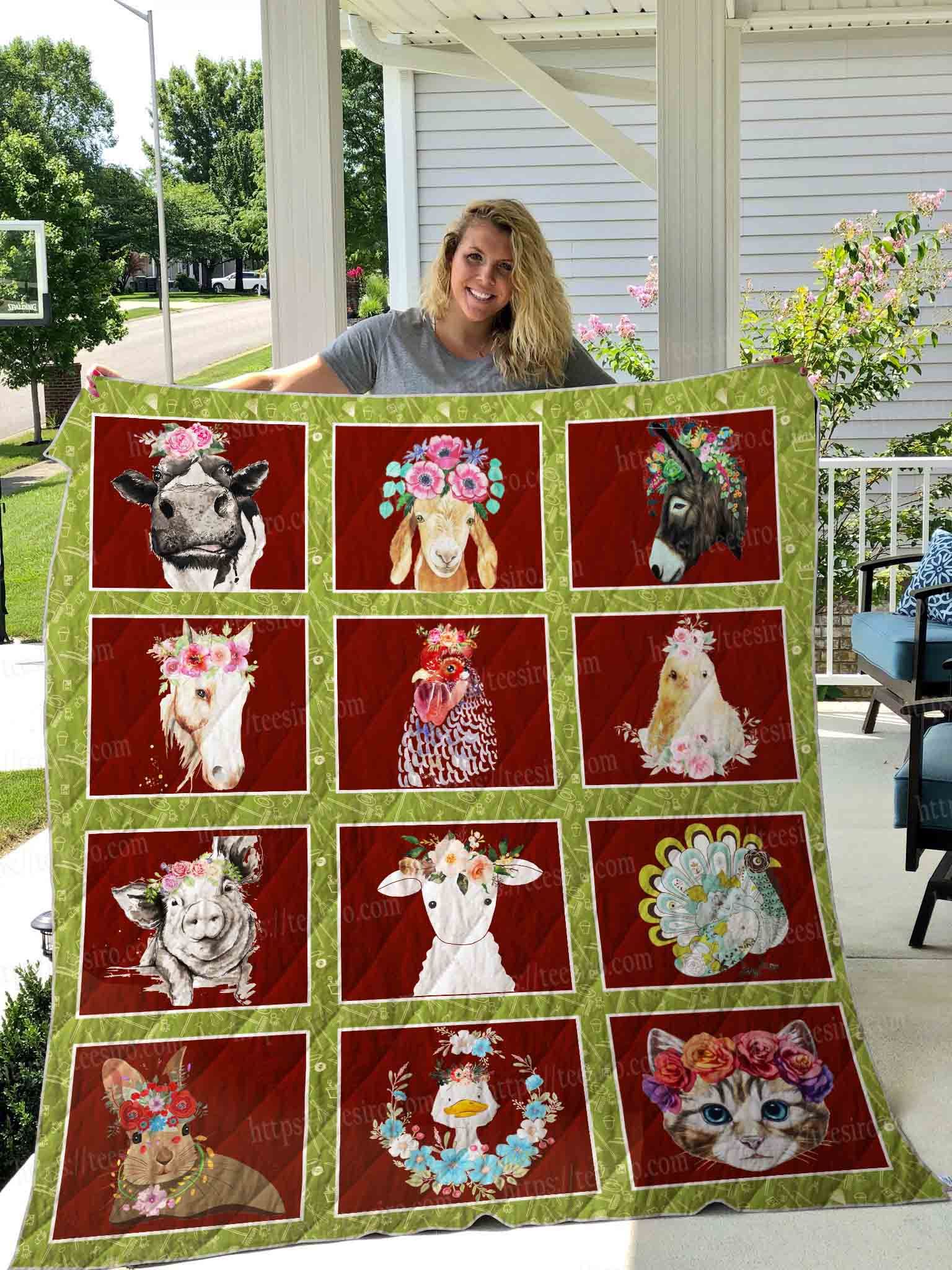 Farm Animal Quilt Blanket DHC1501753VT