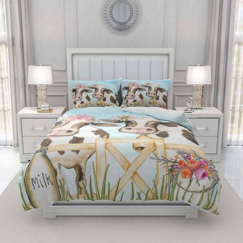 Farm Cow Bedding Set