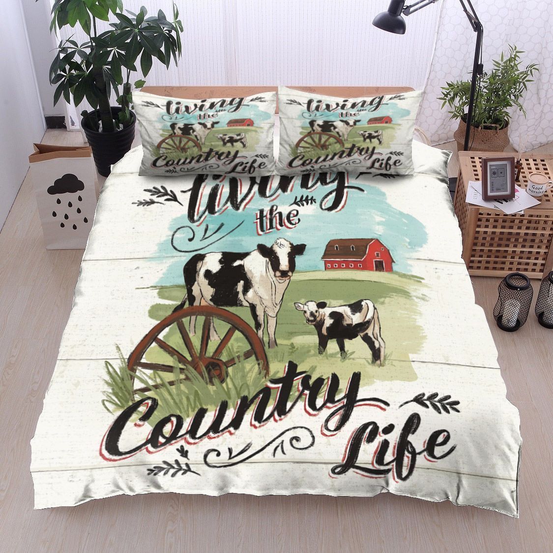 Farm Cow Bedding Set