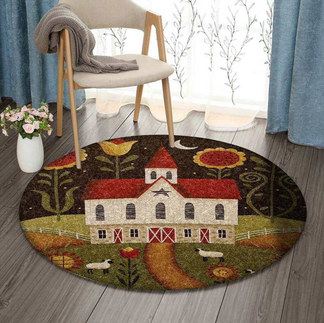 Farm Round Carpet