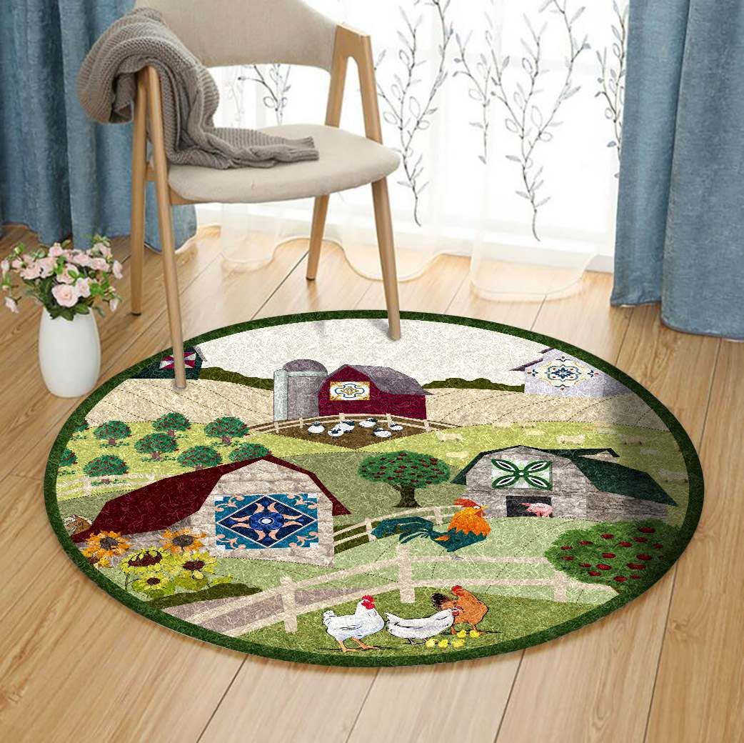 Farm Round Carpet