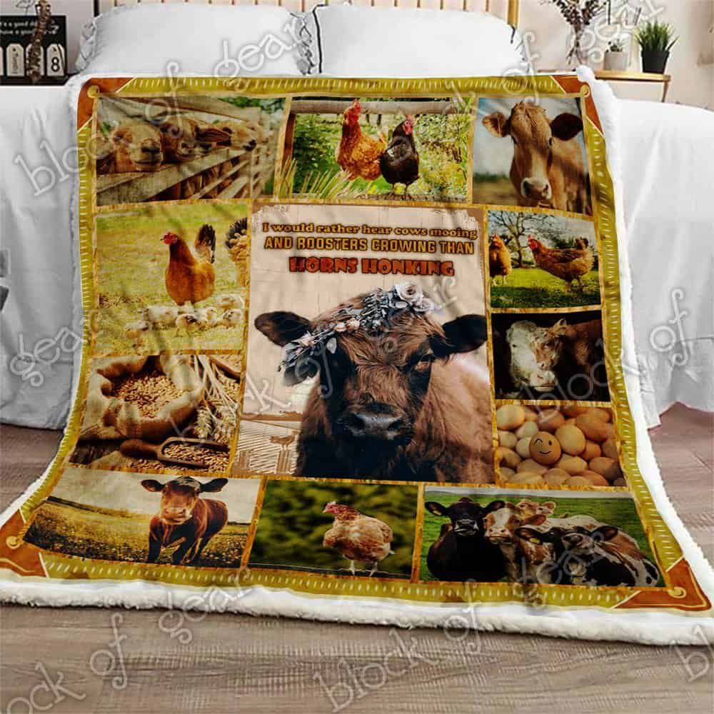 Farm Life Fleece Blanket