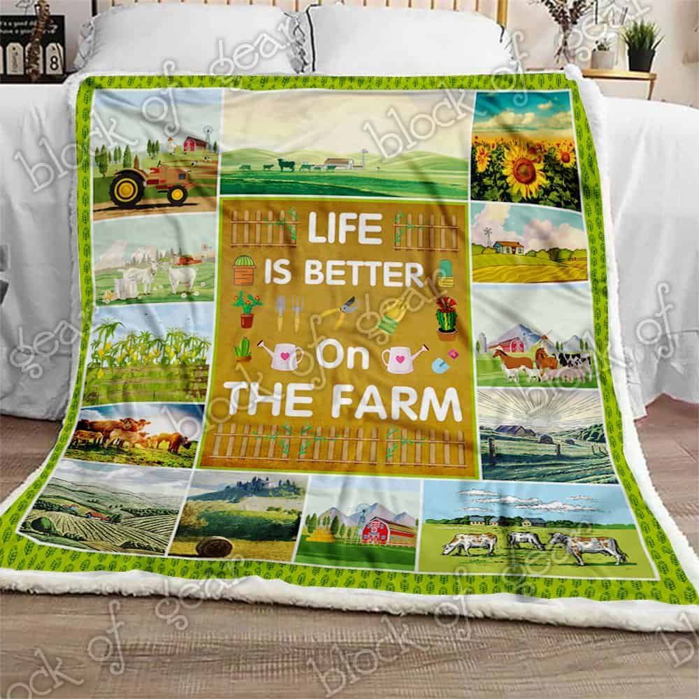 Farm Life Fleece Blanket