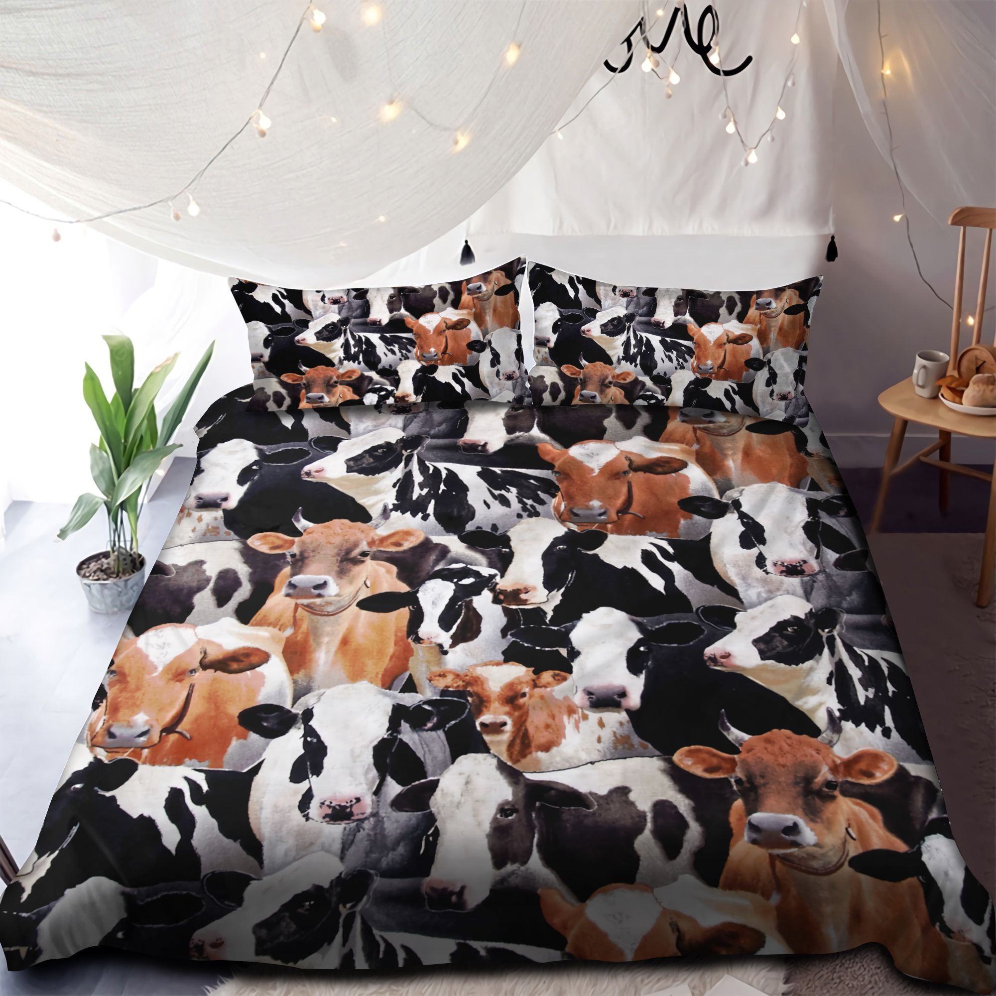 Farm Life With Cows Bedding Set