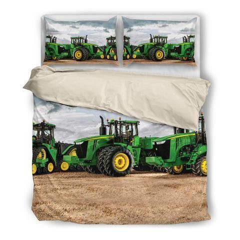 Farmer Green Tractors Bedding Set