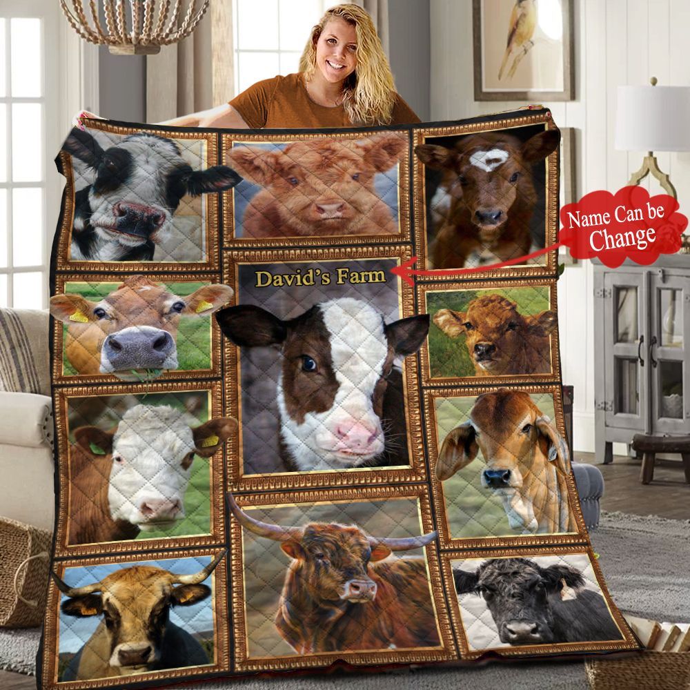 Farmer Personalized Quilt Blanket HHH040601NH
