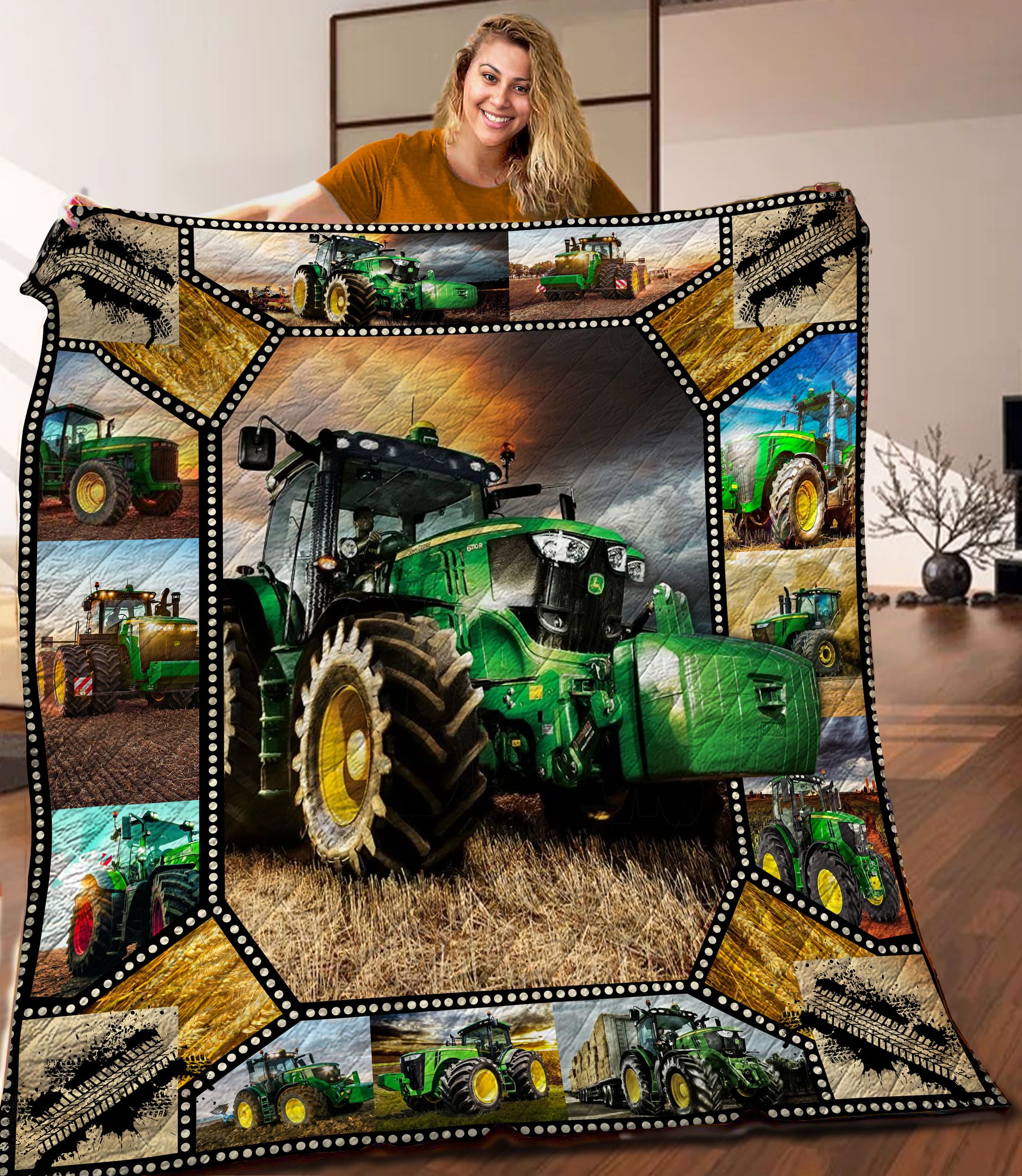 Farmer Quilt Blanket HHH020302TH