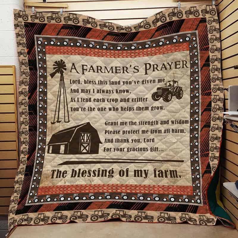 Farmer Tractor GS-CL-QD0611 Quilt Blanket
