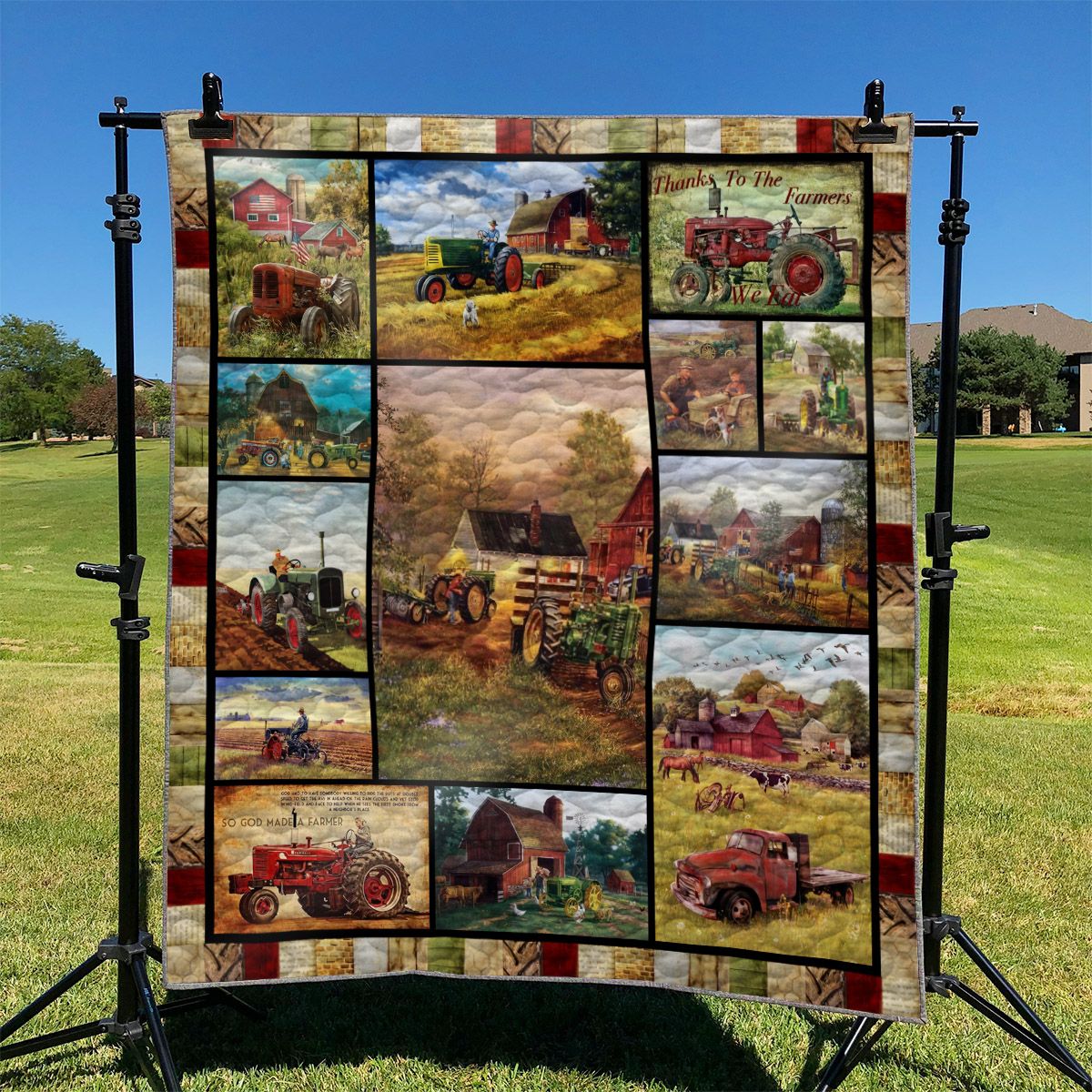 Farmer Tractor GS0109028OD Quilt Blanket
