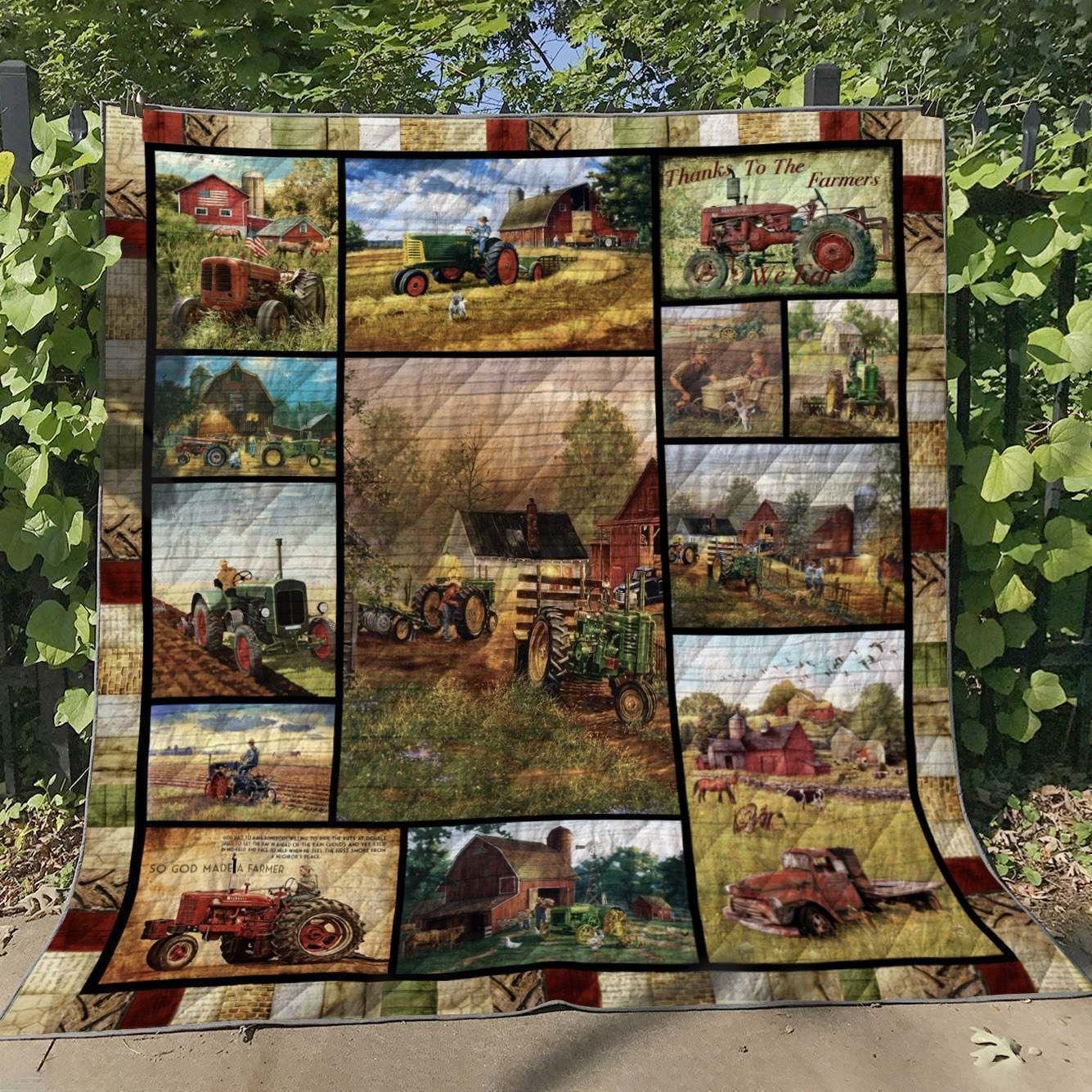 Farmer Tractor TN110613 Quilt Blanket