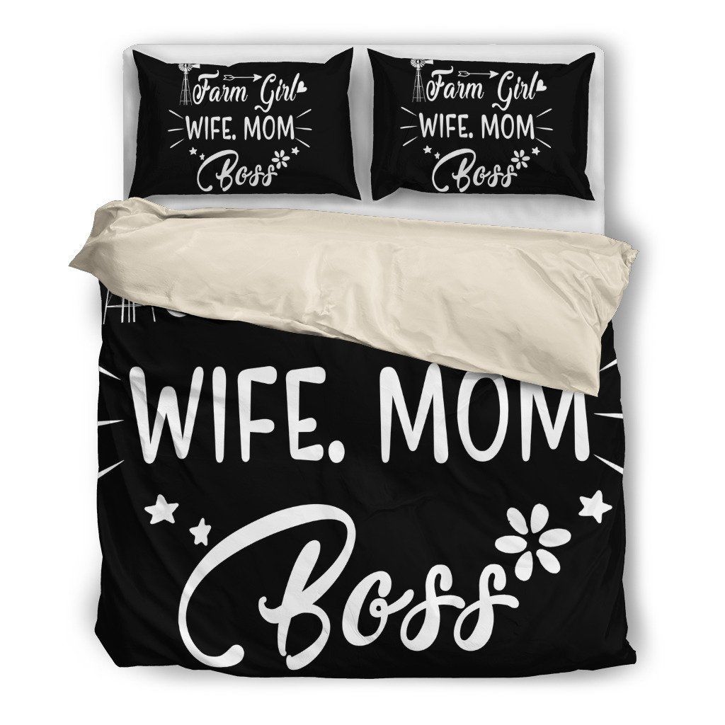 Farmer Wife Mom Boss Bedding Set