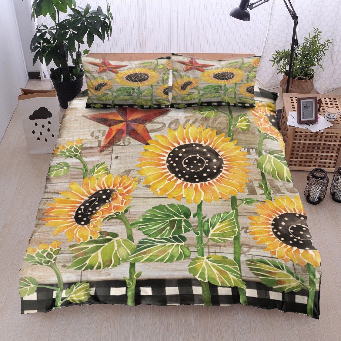 Farmhouse Sunflowers Bedding Set