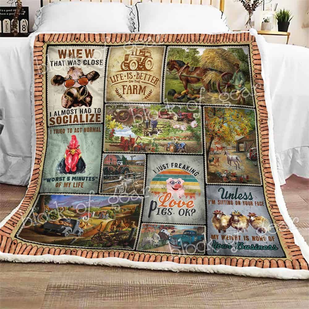 Farms Life Fleece Blanket