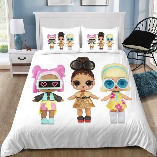 Fashion Doll 3d Printed Bedding Set