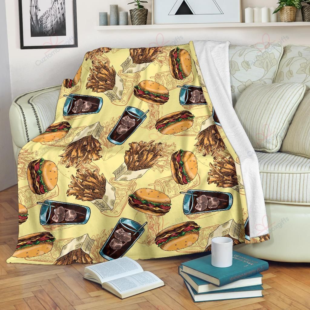 Fastfood Fleece Blanket