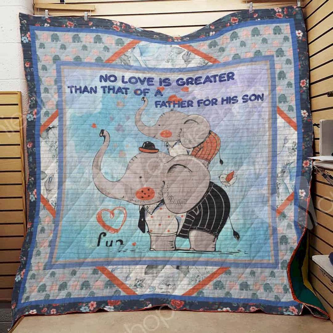 Father Elephant CLD280649 Quilt Blanket