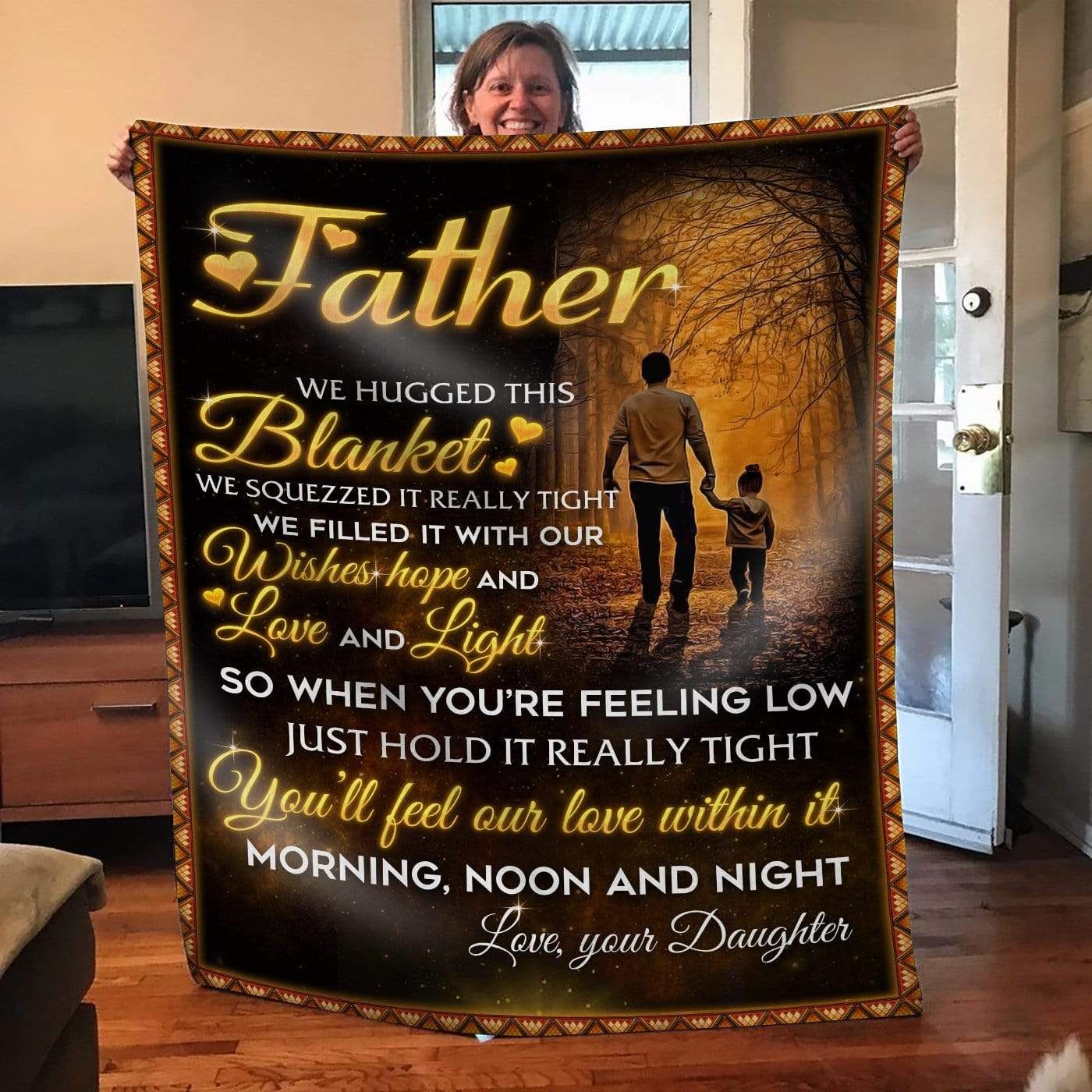 Father Fleece Blanket