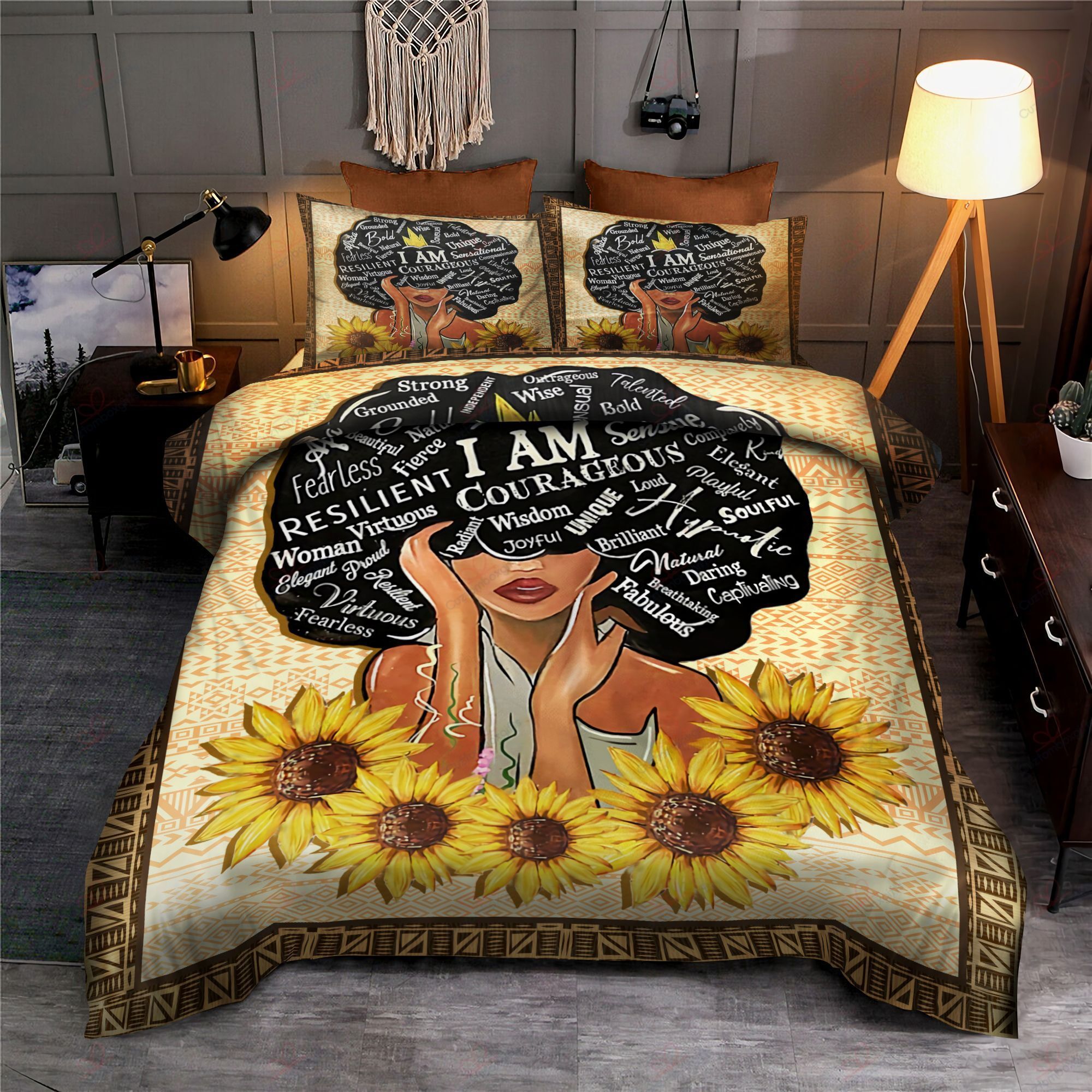 Fearless Fabulous And Strong Black Woman Bedding Set